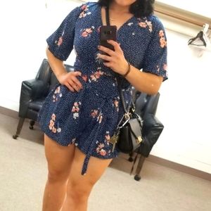 Romper, XL woman's polkadot